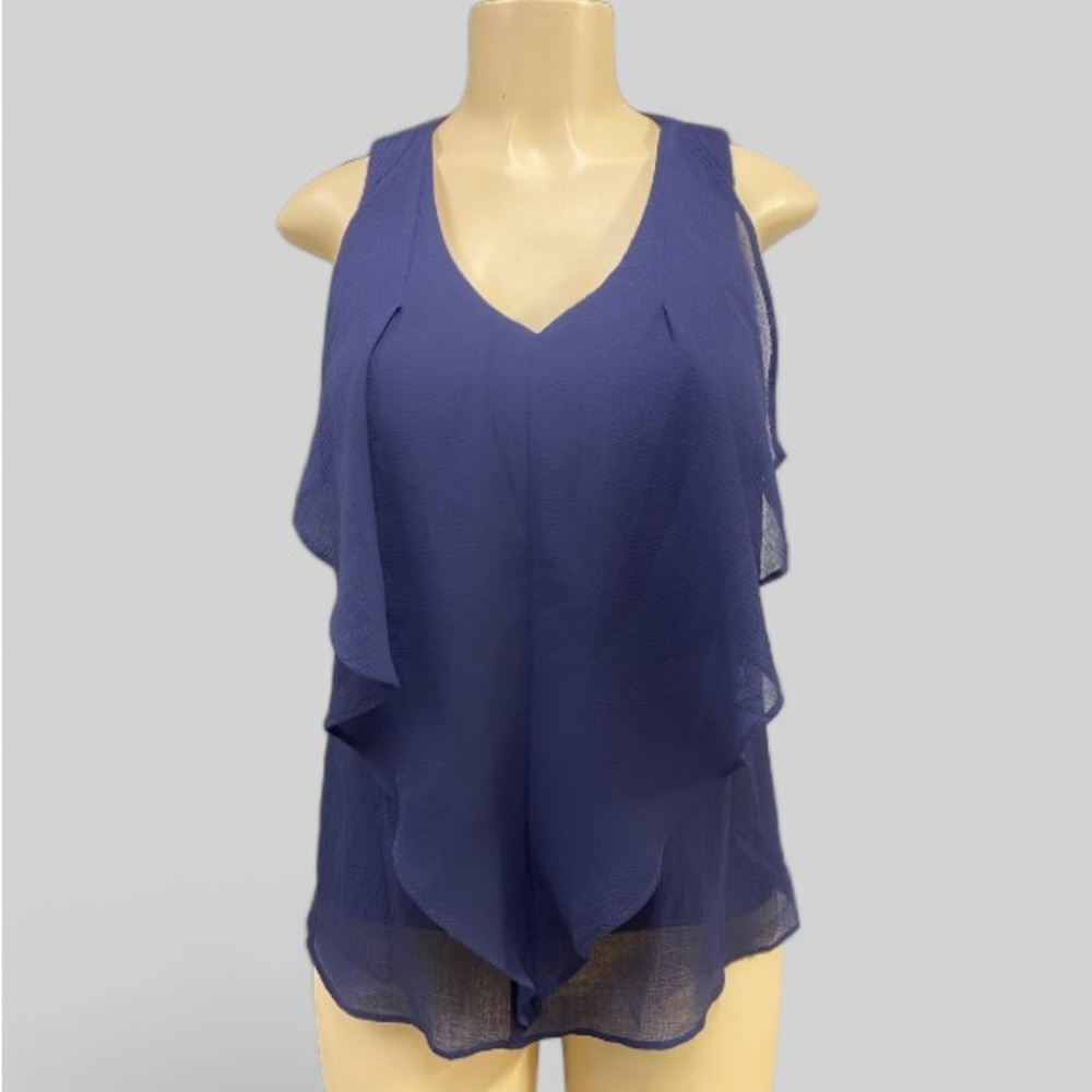 BCX sleeves blue blouse. Size M